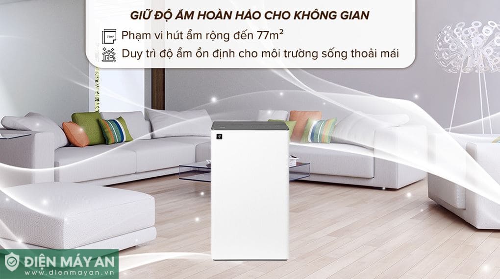 Máy lọc không khí và hút ẩm Sharp DW-T30FV-W